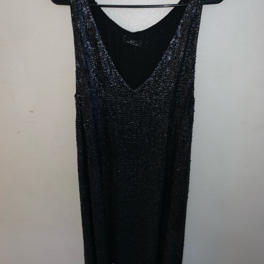Black sequin dress